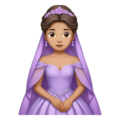 Lilac gown sticker