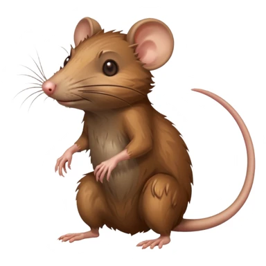 filthy rat emoji (with entire body) sticker