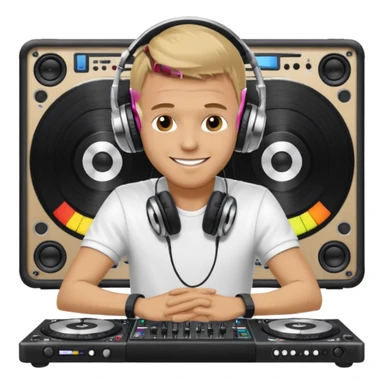 Armin van Buuren with DJ table sticker