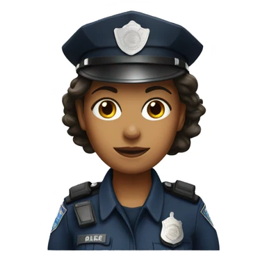 Policewoman  sticker