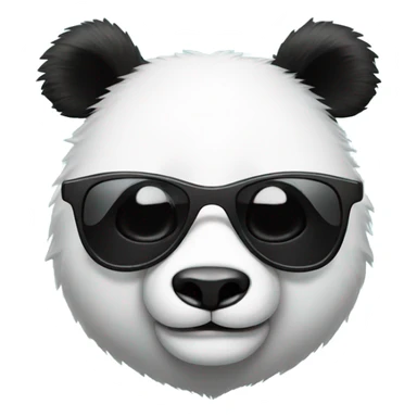 Panda with sunglases  sticker
