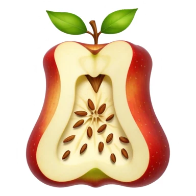 apple core sticker