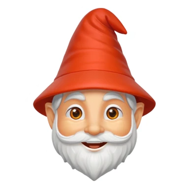 garden ornamental gnome orange sticker