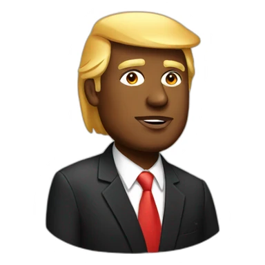 Black Donald Trump sticker