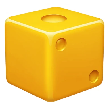 yellow flavor cube sticker