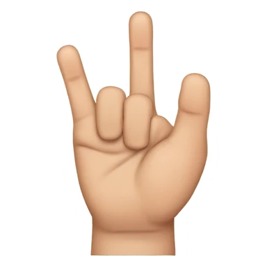 thumb, index and middle fingers u sticker