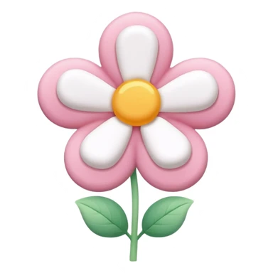 a close-up of a flower-shaped marshmallow, pillowy texture, gentle colors sticker