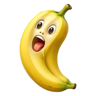 Banana arrabbiata che urla  sticker