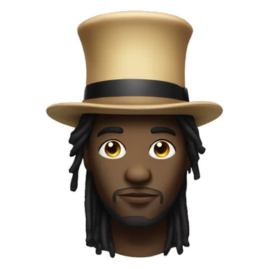 A wale with a cylinder hat on it sticker