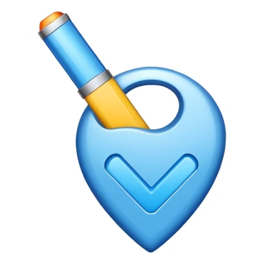 Verificación azul más claro sticker