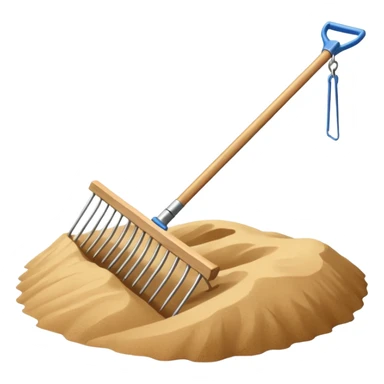 sand rake sticker