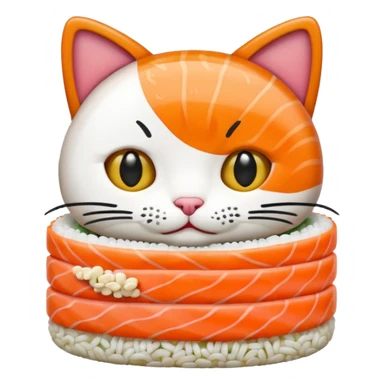 Sushi cat sticker