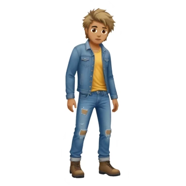 Man urinating on street sticker