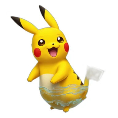 pikachu-swimming-in-biriyani sticker