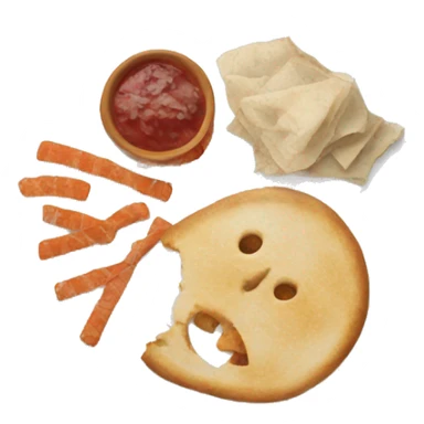 Plate with leftovers sticker