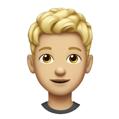 portrait of a Blond -haired boy with tattoos sticker
