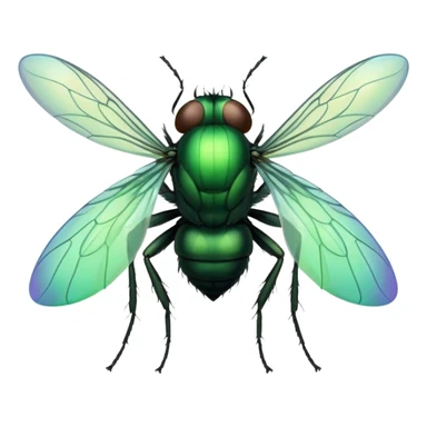 fly rubbing hands sticker