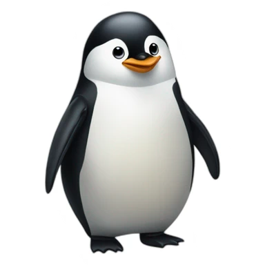 A penguin act like miss you  sticker