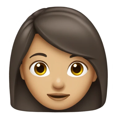 brunette girl coloring  sticker