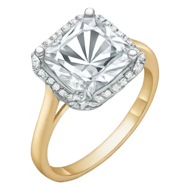 Proposal diamond ring sticker