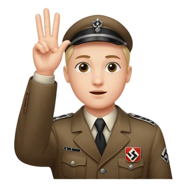 Nazi salut sticker