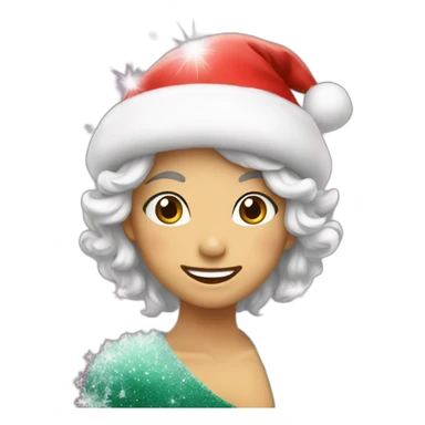 Christmas sparkle sticker