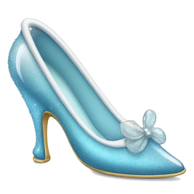 Cinderella glass slipper sticker