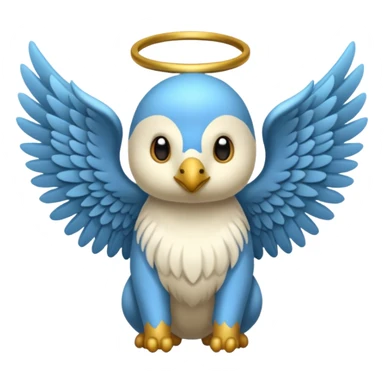 un animal ange de mongolie sticker