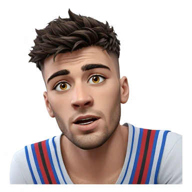 portrait of a young man sticker