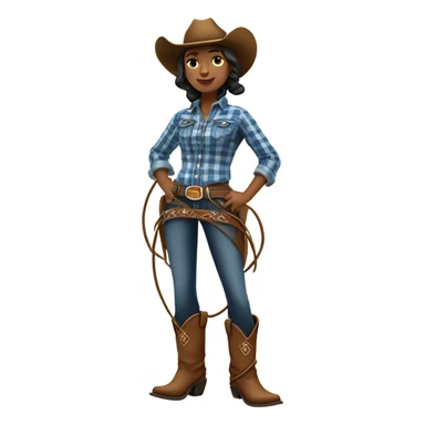 Cow girl  sticker