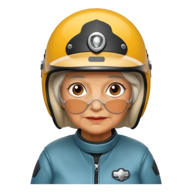 Grandma on a motorcycle  sticker