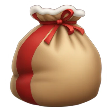 santa's sack with gifts sticker