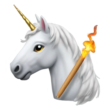 a unicorn with a joint and Jager sticker