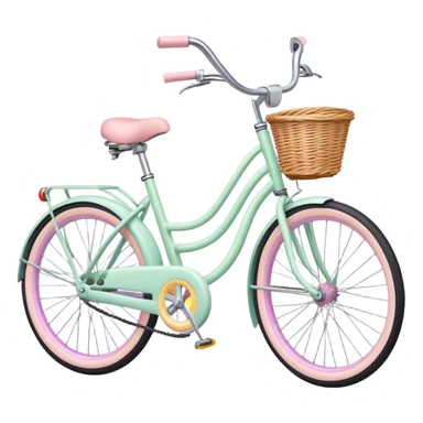 Stationery pastel bike sticker