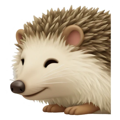 hedgehog sleeping sticker