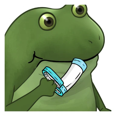  Roll of dental floss for teeth  sticker