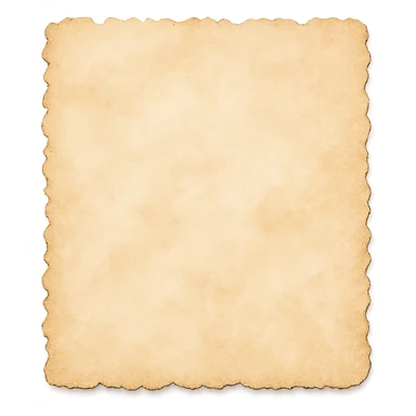 abstract vintage paper edge with scalloped torn edge, soft hand-painted texture, transparent background, no face, no hands, no legs, no characters sticker