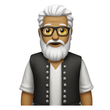 Sant with a punk style  sticker