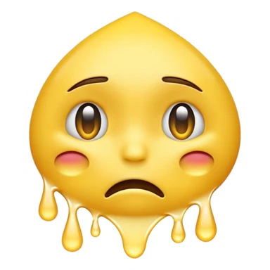 nodding emoji with tears streaming down its face sticker