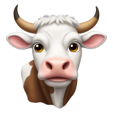 Cow with cat ears sticker