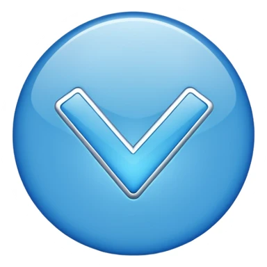 Centang biru bulat sticker