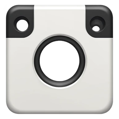 Exact Roblox app icon. One thick white square rotated exactly 45 degrees with a perfectly centered smaller square hole. Solid bright blue background (#2D8CFF). Flat, simple, no shadow, no gradient, no text. Perfect symmetry. sticker