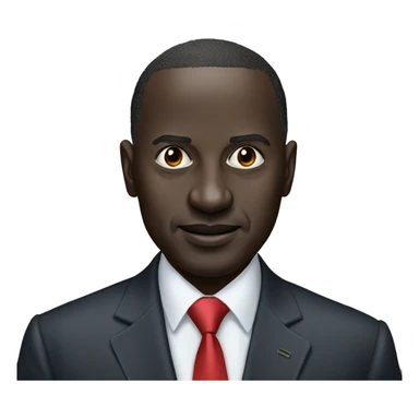 kenya president william ruto, squinted eyes sticker