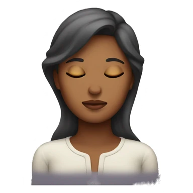 Sleep woman sticker