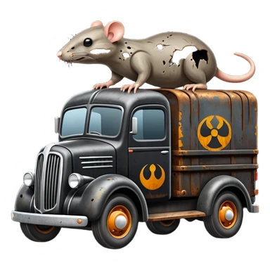 Darth Vader’s Very large rat infested 1936 mover’s moving truck sticker