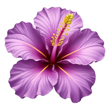 single lilac hibiscus blossom sticker
