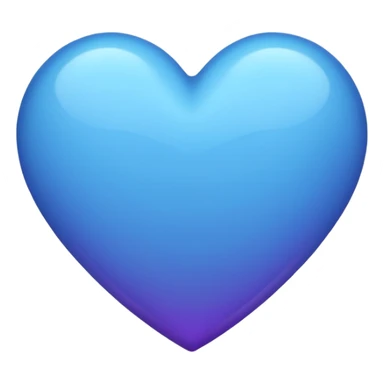 solid color purple-ish blue heart sticker