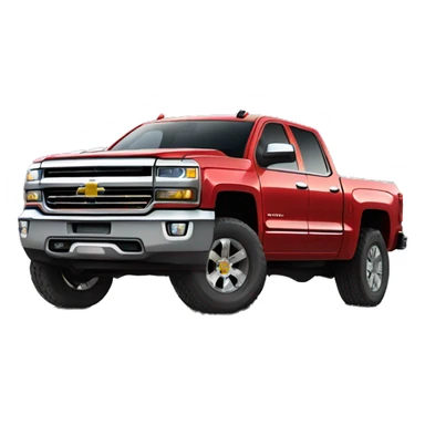 Lifted chevy Silverado sticker