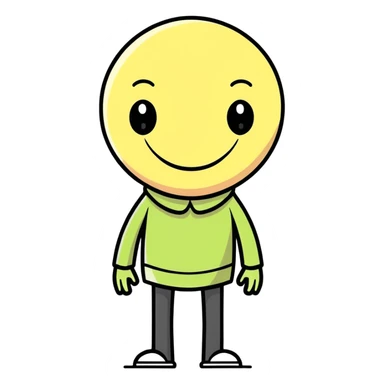 Creppy person with a Creppy smile with no eyes sticker