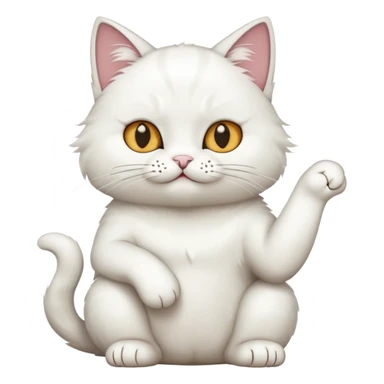 cat with middle finger  sticker